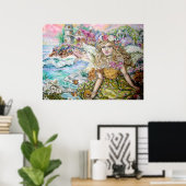 真珠貝の天使。 ポスター (ホームオフィス)