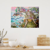 真珠貝の天使。 ポスター (キッチン)