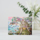 真珠貝の天使…天使の救い… ポストカード (スタンド正面)