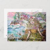 真珠貝の天使…天使の救い… ポストカード (正面/裏面)