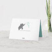 真珠賞結婚30周年のかわいい象カード カード (裏面)