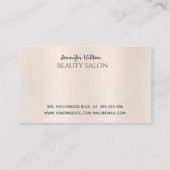 真珠魅力的のモダンダイヤモンドの輝きをメイクアップ 名刺 (裏面)