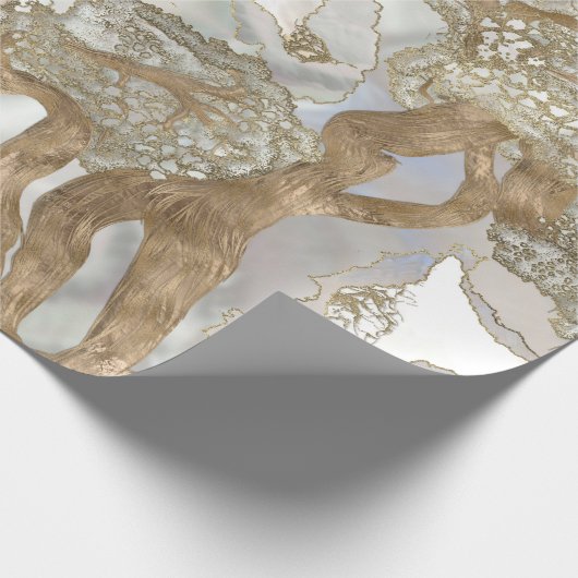 真珠黄金の木の母 ラッピングペーパー (角)