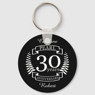真珠30周年結婚30年 キーホルダー