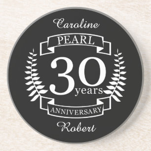 真珠30周年結婚30年 コースター