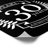 真珠30周年結婚30年 ポスター (角)