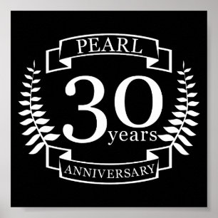 真珠30周年結婚30年 ポスター