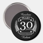 真珠30周年結婚30年 マグネット (正面/裏面)