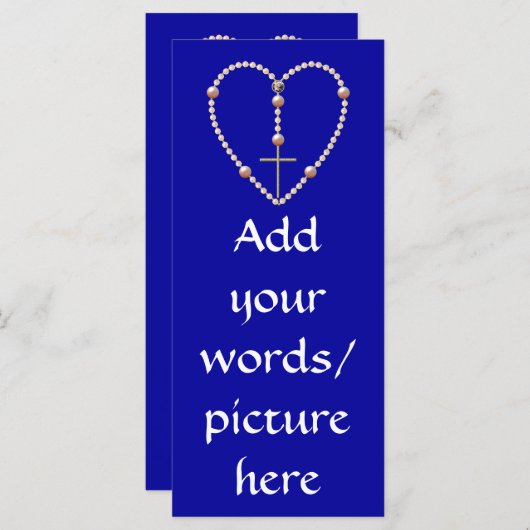 "真珠"ハート型ロザリオ (正面/裏面)