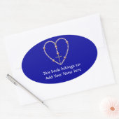 "真珠"ハート型ロザリオ 楕円形シール (封筒)