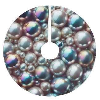 真珠 ブラッシュドポリエステルツリースカート