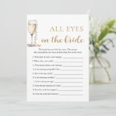 真珠&プロセッコすべての目の花嫁のゲーム 招待状 (スタンド正面)