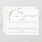 真珠・プロセッコレシピシート (正面/裏面)