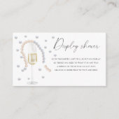 真珠&プロセッコ – ディスプレイシャワー エンクロージャーカード (正面)