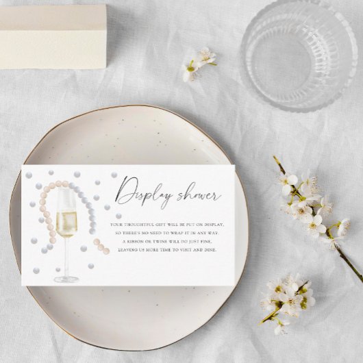 真珠&プロセッコ – ディスプレイシャワー エンクロージャーカード