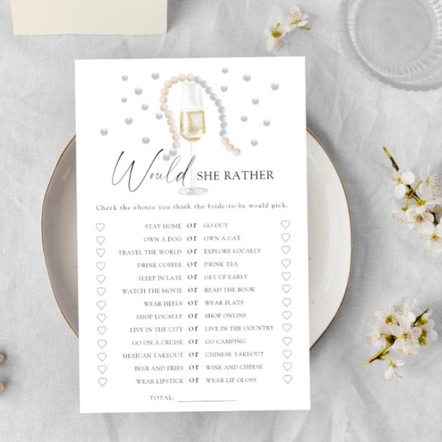 真珠 – 彼女はむしろブライダルシャワーゲーム (クリエイターアップロード済み)