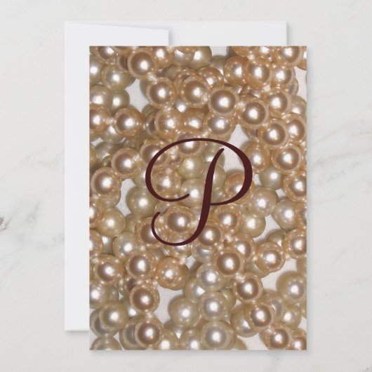 真珠 招待状 (裏面)
