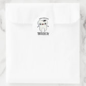 真理おもしろい退歯パン ラウンドシール (バッグ)