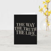 真理と生命の道 キリスト教 お父さん 太った カード (黄色い花)