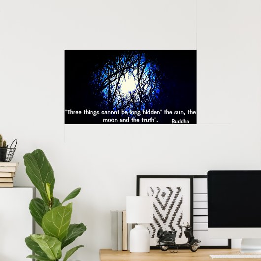 真理に関する仏引用文のポスター ポスター (ホームオフィス)