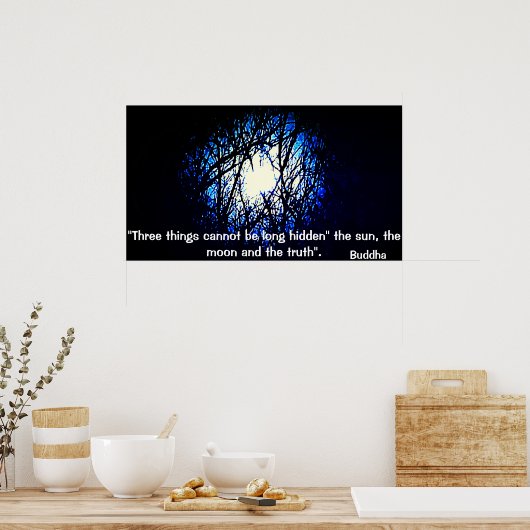 真理に関する仏引用文のポスター ポスター (キッチン)