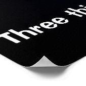 真理に関する仏引用文のポスター ポスター (角)