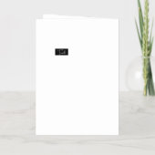 真理の勝利の勇気の詩 箔グリーティングカード (裏面)