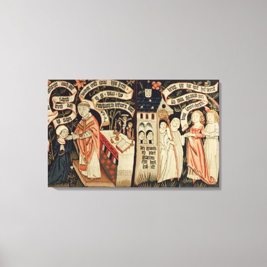 真理の探究，ドイツ語， c.1490 キャンバスプリント (正面)