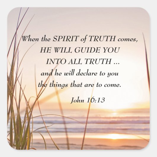 真理の霊があなたを導く、サンセット スクエアシール (正面)