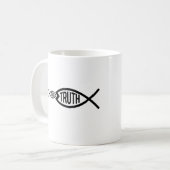 真理は宗教素晴らしに勝る コーヒーマグカップ (正面左)