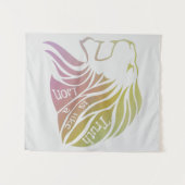 真理は獅子座に似ている タペストリー (正面(横))