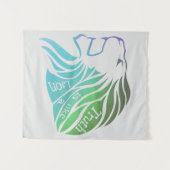 真理は獅子座に似ている タペストリー (正面(横))