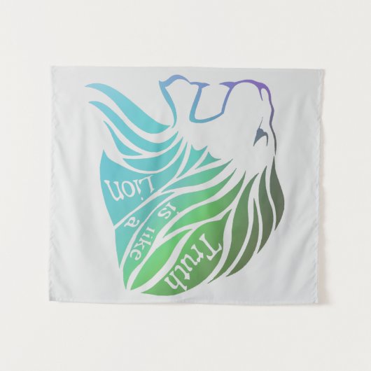 真理は獅子座に似ている タペストリー (正面(横))