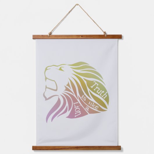 真理は獅子座に似ている 吊り下げ型タペストリー (正面)
