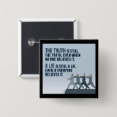 真理は真理である 缶バッジ (正面&裏面)