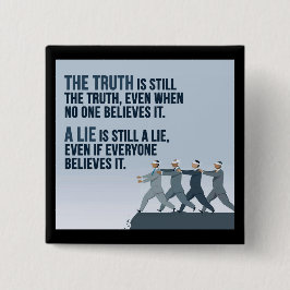 真理は真理である 缶バッジ