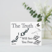 真理は聖書の聖句を解き放つ ポストカード (スタンド正面)