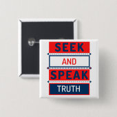 真理を求話める 缶バッジ (正面&裏面)