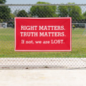 真理弾劾の抗議サイン 横断幕 (インサイチュ)