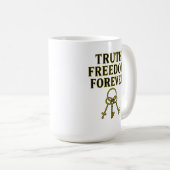 真理、自由、永遠 コーヒーマグカップ (正面右)