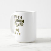 真理、自由、永遠 コーヒーマグカップ (正面左)