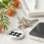 真田六文銭 キーホルダー (側面)