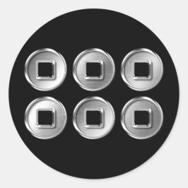 真田家門銀クロム ラウンドシール