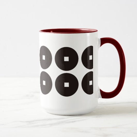 真田幸村 家紋真田家門幸村日本の家Cr マグカップ (右)