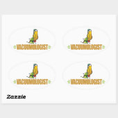 真空おもしろい化 楕円形シール (シート)