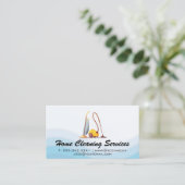 真空クリーナー | クリーニングサービス 名刺 (スタンド正面)