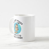 真空プリン吸で最もおもしろい投票 コーヒーマグカップ (正面左)