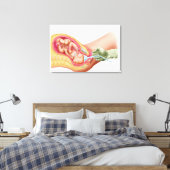 真空抽出を用いた胎児の分娩 キャンバスプリント (インサイチュ (寝室))