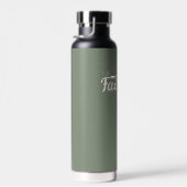 真空断熱22 ozウォーターボトル – 緑の背景 ウォーターボトル (右面)