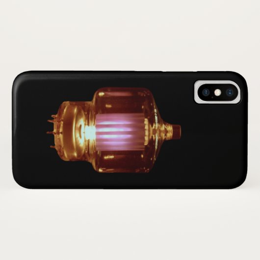 真空白熱［赤熱］光を放つ管を送る Case-Mate iPhoneケース (裏面(横))